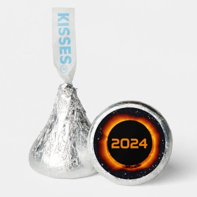 2024 Total Solar Eclipse Date Starry Sky Hershey®'s Kisses® (Front)