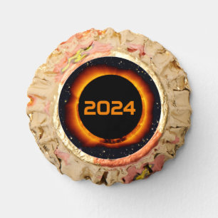 2024 Total Solar Eclipse Date Starry Sky Reese's Peanut Butter Cups