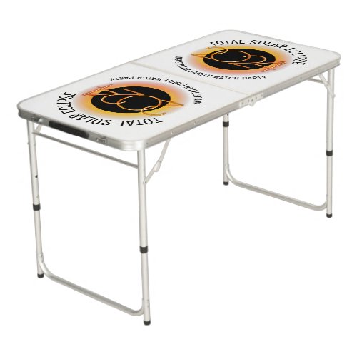 2024 TOTAL SOLAR ECLIPSE Family Souvenir Beer Pong Table