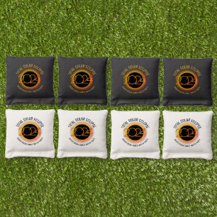 2024 TOTAL SOLAR ECLIPSE Family Souvenir Cornhole Bags