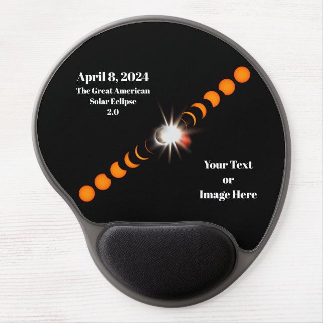 2024 Total Solar Eclipse Gel Mouse Pad (Front)