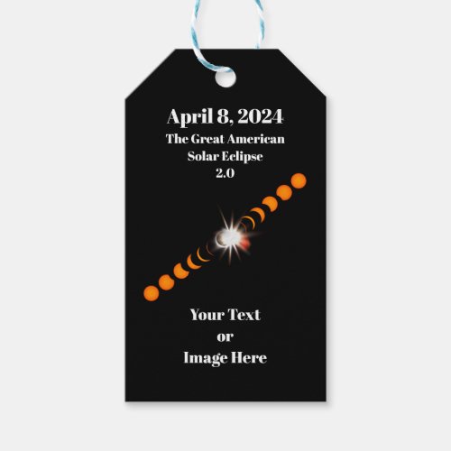 2024 Total Solar Eclipse Gift Tags