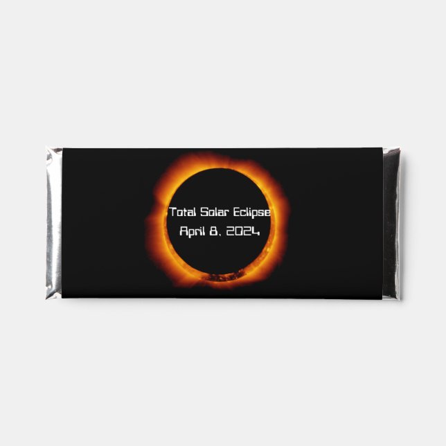 2024 Total Solar Eclipse Hershey Bar Favors (Front)