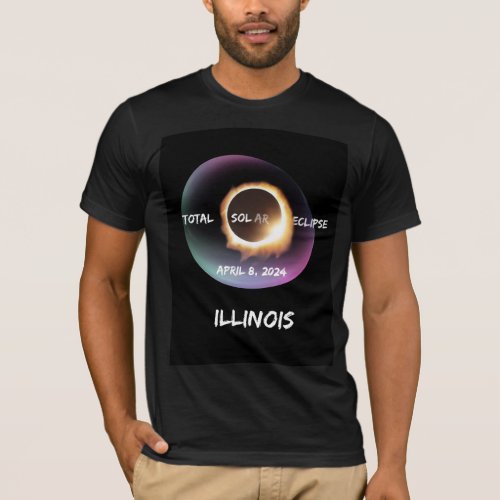 2024 Total Solar Eclipse _ Illinois T_Shirt