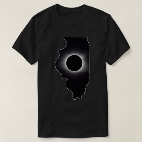 2024 Total Solar Eclipse Illinois T_Shirt
