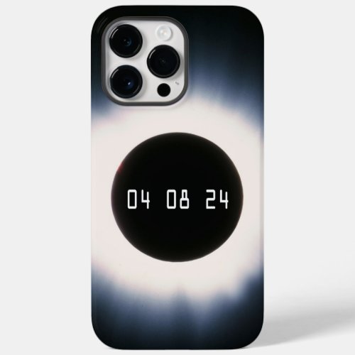 2024 Total Solar Eclipse in Black and White Case_Mate iPhone 14 Pro Max Case