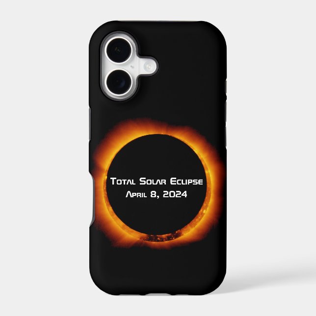 2024 Total Solar Eclipse Iphone Case (Back)
