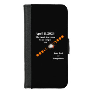 2024 Total Solar Eclipse iPhone 8/7 Wallet Case