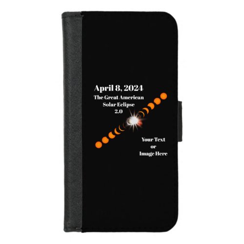 2024 Total Solar Eclipse iPhone 87 Wallet Case