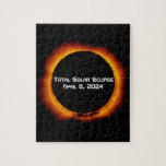 2024 Total Solar Eclipse Jigsaw Puzzle at Zazzle