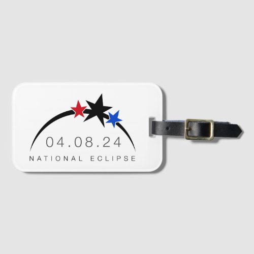 2024 Total Solar Eclipse Luggage Tag