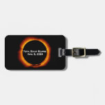 2024 Total Solar Eclipse Luggage Tag at Zazzle