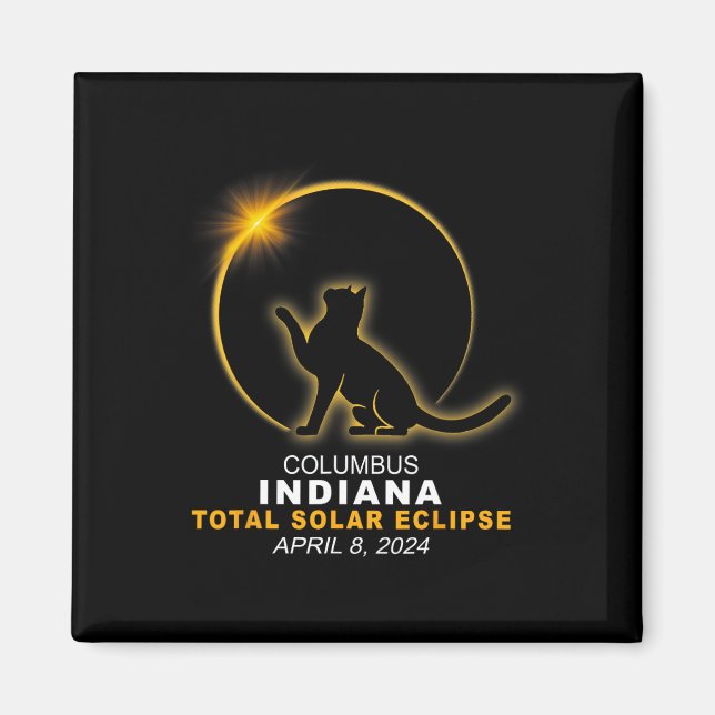 2024 Total Solar Eclipse  Magnet (Front)