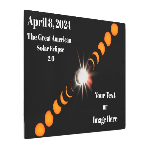 2024 Total Solar Eclipse Metal Print