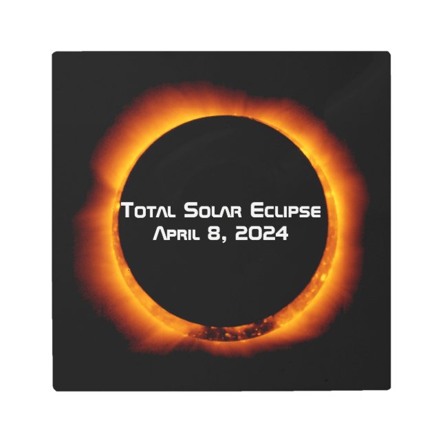 2024 Total Solar Eclipse Metal Print (Front)