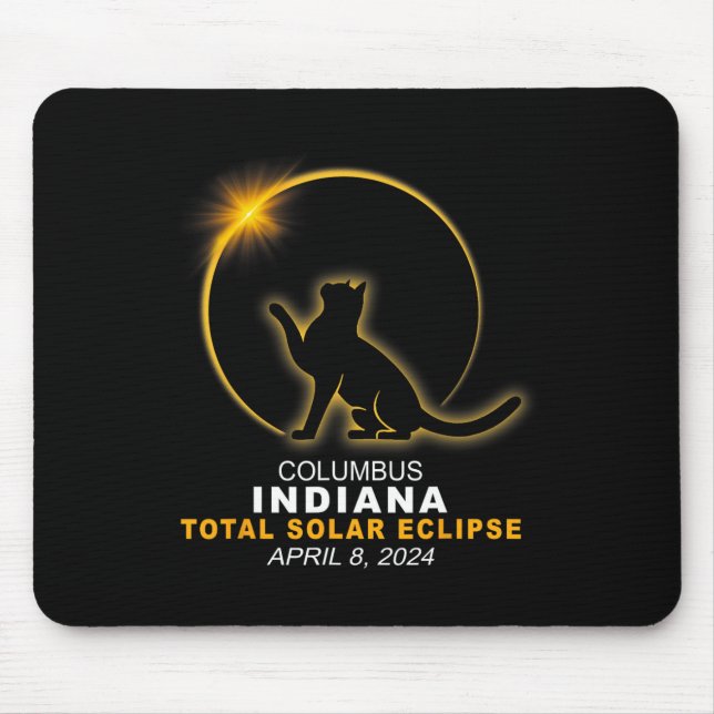 2024 Total Solar Eclipse  Mouse Pad (Front)