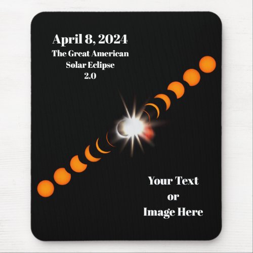 2024 Total Solar Eclipse Mouse Pad