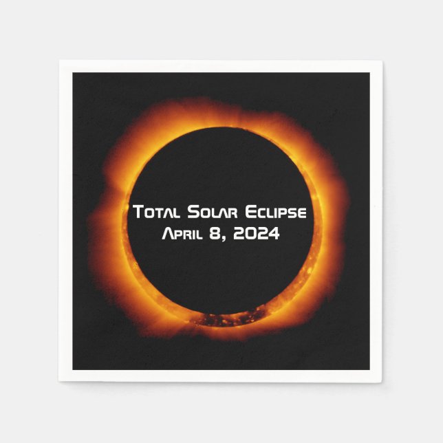 2024 Total Solar Eclipse Napkins (Front)