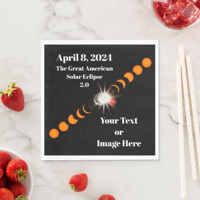 2024 Total Solar Eclipse Napkins (Insitu)