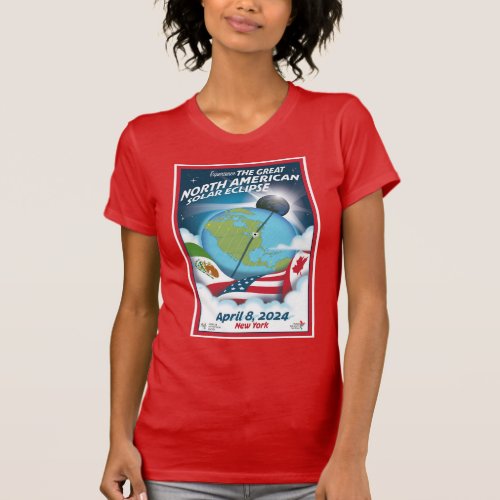 2024 Total Solar Eclipse New York T_Shirt
