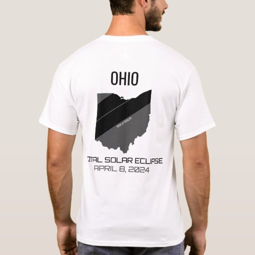 2024 Total Solar Eclipse Ohio T-Shirt | Zazzle