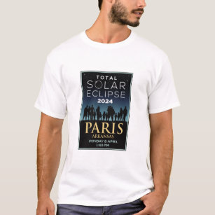 2024 Total Solar Eclipse, Paris, Arkansas T-Shirt