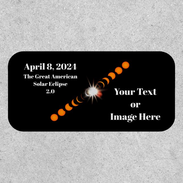 2024 Total Solar Eclipse Patch (Front)