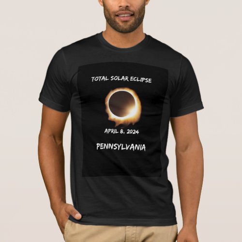 2024 Total Solar Eclipse _ Pennsylvania T_Shirt