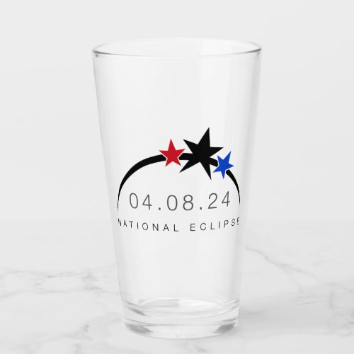 2024 Total Solar Eclipse Pint Glass