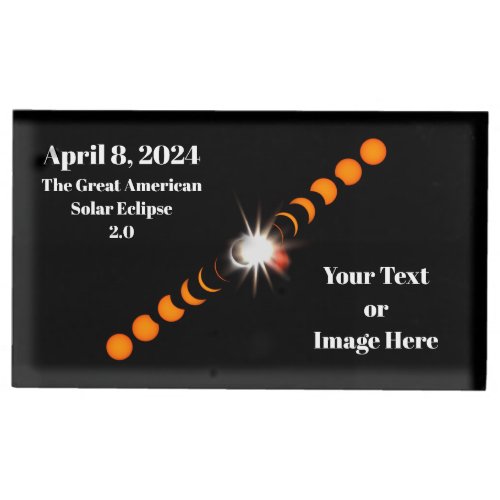 2024 Total Solar Eclipse Place Card Holder