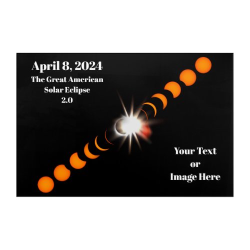 2024 Total Solar Eclipse Pocket Acrylic Print