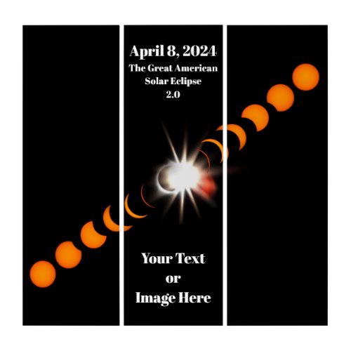 2024 Total Solar Eclipse Pocket Triptych