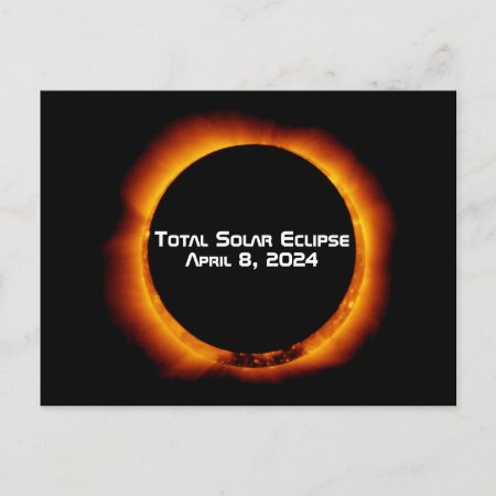 2024 Total Solar Eclipse Postcard