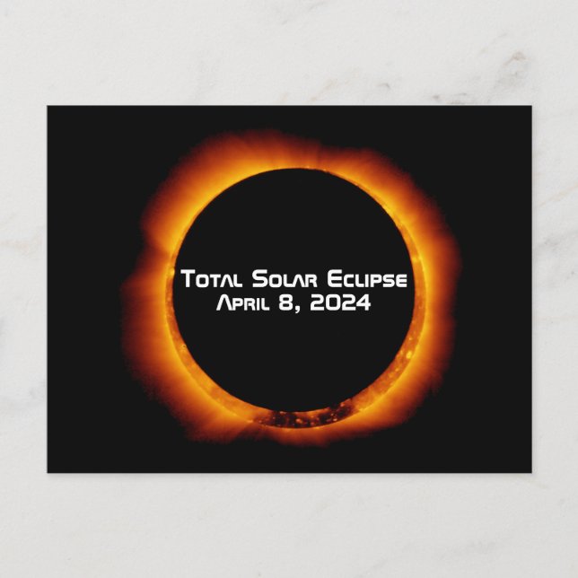 2024 Total Solar Eclipse Postcard (Front)