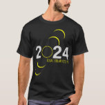 2024 Total Solar Eclipse Simple T-shirt at Zazzle