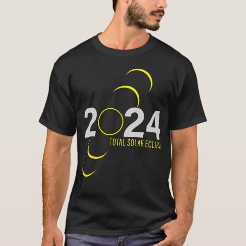 2024 Total Solar Eclipse Simple T_Shirt