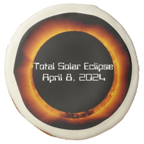 2024 Total Solar Eclipse Sugar Cookie