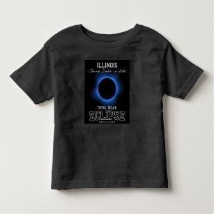 2024 Total Solar Eclipse Totality Illinois IL USA Toddler T-shirt