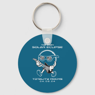 2024 Total Solar Eclipse Totality Rocks Funny Matc Keychain