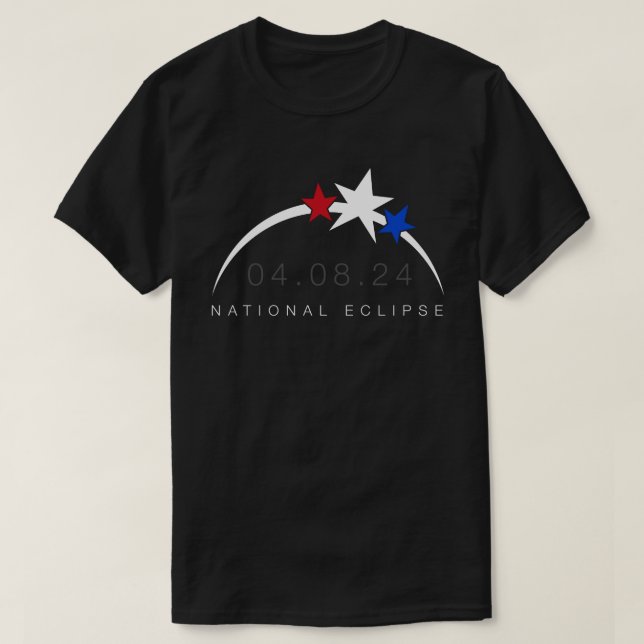 2024 Total Solar Eclipse Totality T-Shirt (Design Front)