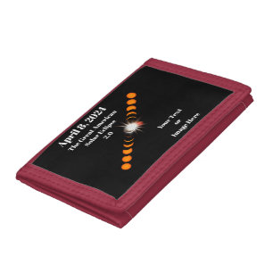 2024 Total Solar Eclipse Tri-fold Wallet