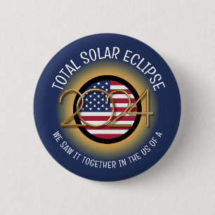 2024 TOTAL SOLAR ECLIPSE USA BUTTON
