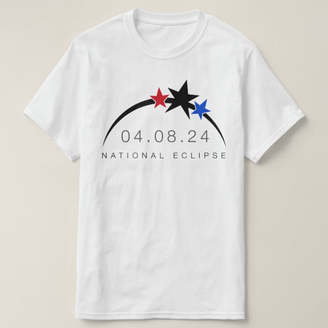 2024 Total Solar Eclipse Value T-Shirt (Design Front)