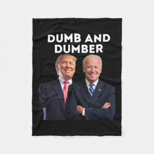 2024 Trump 2024 Election Dumb And Dumber Politics  Fleece Blanket