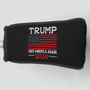 2024 Trump Save America Again USA Flag Golf Head Cover