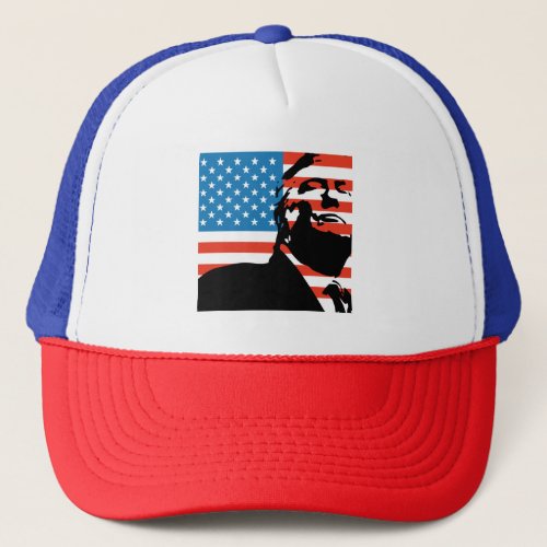 2024 Trump  US Flag Minimal Trucker Hat