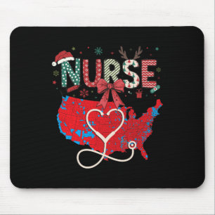 2024 Trump Winner Election Red Electoral Map Nurse Mouse Pad