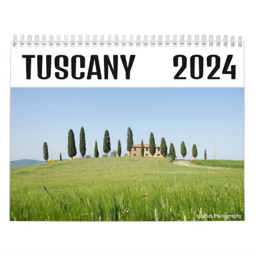 2024 Tuscany landscape photography  Calendar