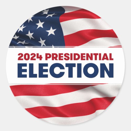 2024 US Presidential Election Classic Round Sticker