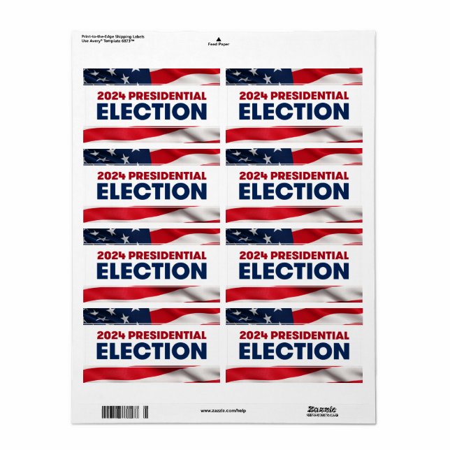 2024 US Presidential Election Label (Full Sheet)